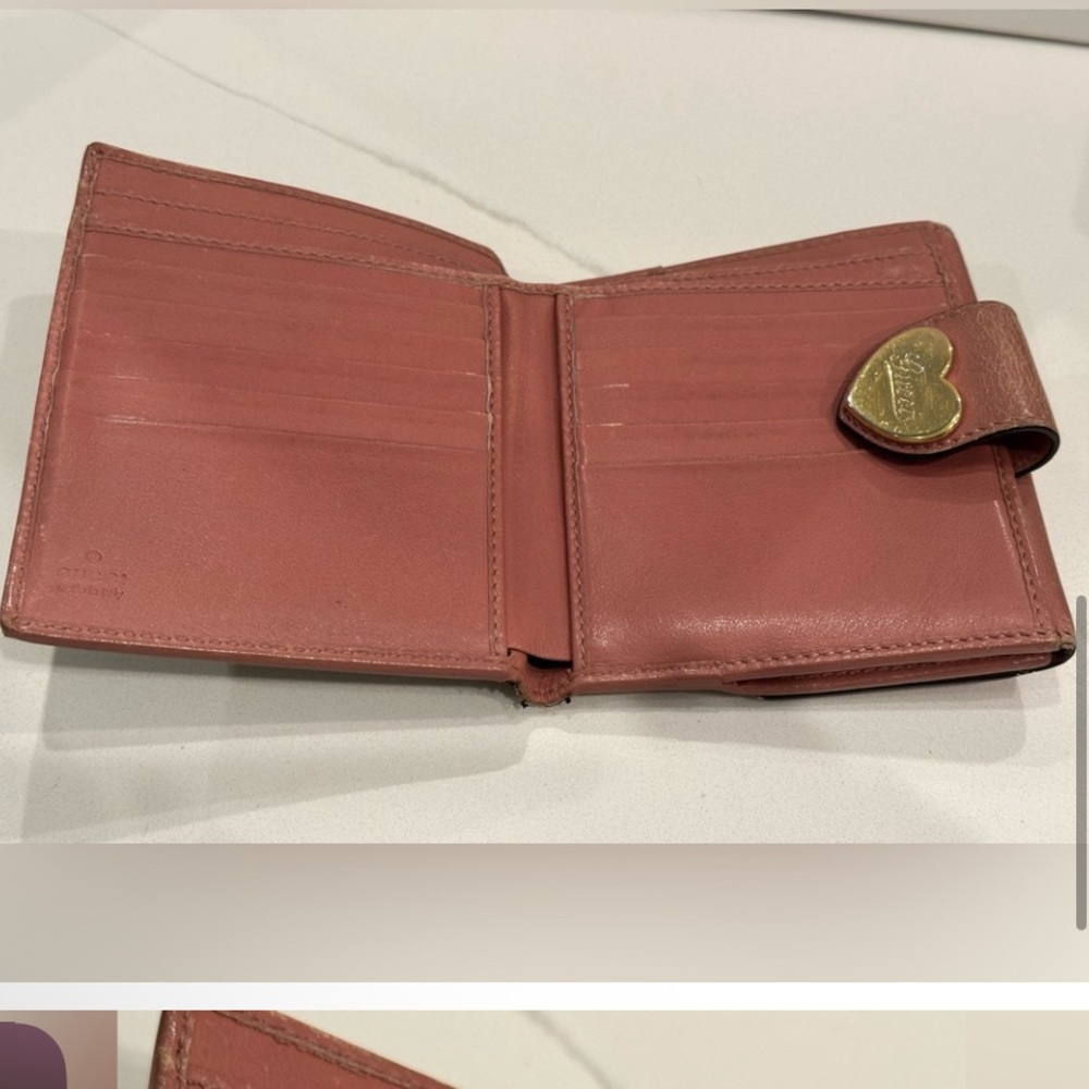 Gucci Wallet more life left Vintage . Cards money id holder heart icon luxury - Picture 5 of 14